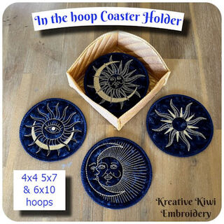 In the hoop Coaster Holder
